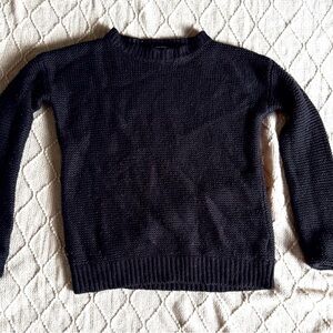 Forever 21 Black Crew Neck Sweater Knit Casual
